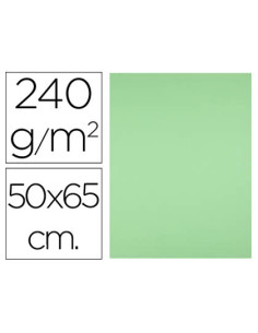 Cartulina liderpapel 50x65 cm 240g/m2 verde hierba paquete de 25 hojas