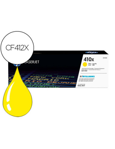 Toner hp color laserjet pro m377 / m452 / mfp m477 amarillo 5000 paginas