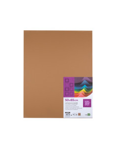 Cartulina liderpapel 50x65 cm 180 gr marron escolar paquete de 25 hojas 2