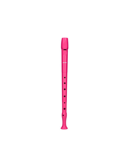 Flauta hohner 9508 color rosa funda verde y transparente