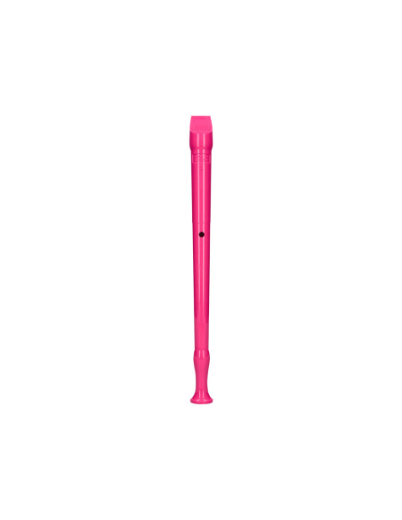 Flauta hohner 9508 color rosa funda verde y transparente