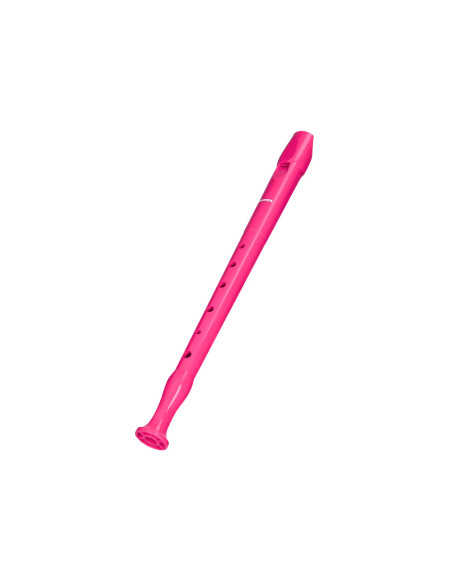 Flauta hohner 9508 color rosa funda verde y transparente