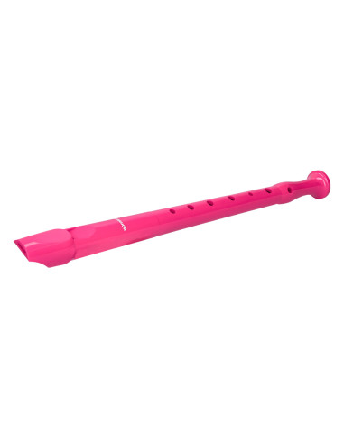 Flauta hohner 9508 color rosa funda verde y transparente