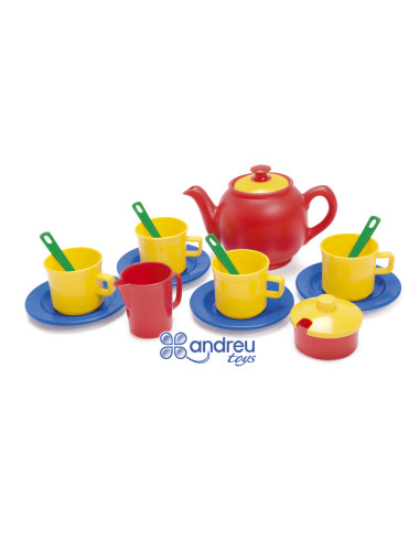 Juego dantoy te 4 servicios 17 piezas 12x18,5x19 cm