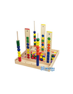 Juego andreutoys manipulacion percepcion visual 92 piezas 34x33x4,5 cm 2