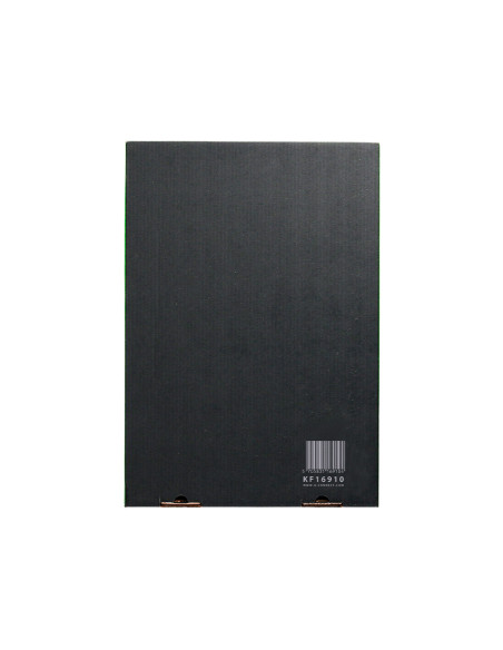 Funda multitaladro q-connect din a4 80 mc cristal bolsa de 10 unidades