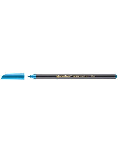 Rotulador edding punta fibra 1200 azul metalizado n 73 punta redonda 1-3 mm