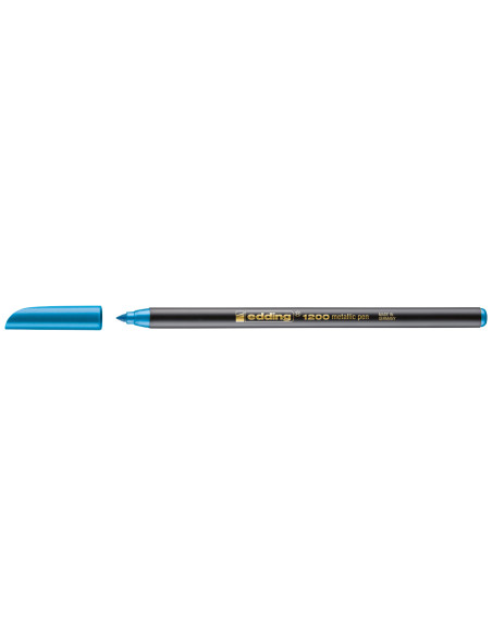 Rotulador edding punta fibra 1200 azul metalizado n 73 punta redonda 1-3 mm