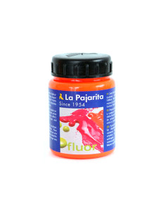 Pintura acrilica la pajarita f-02 naranja fluorescente 75ml 2