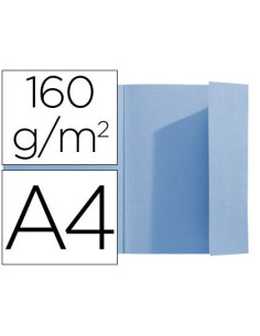 Subcarpeta exacompta din a4 azul 160g/m2 con solapa interior