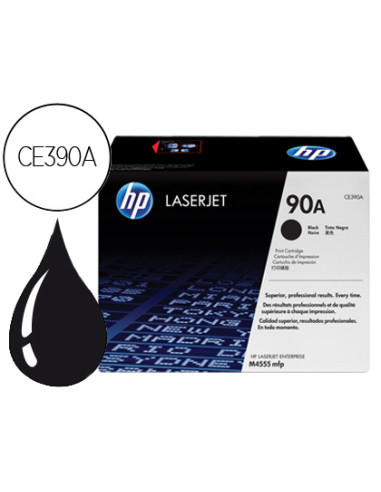 Toner hp 90a laserjet m4555mfp negro 10.000 pag