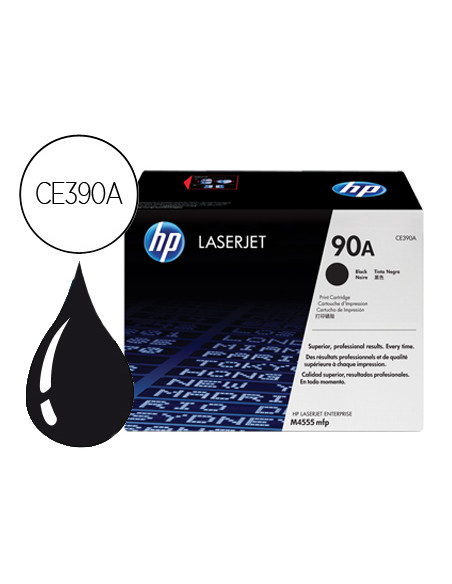 Toner hp 90a laserjet m4555mfp negro 10.000 pag