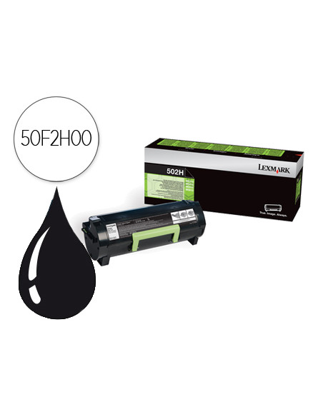 Toner lexmark ms310d/410d ms310dn/410dn/510dn/610dn ms610de ss610dte negro retornable 5000 pag alta