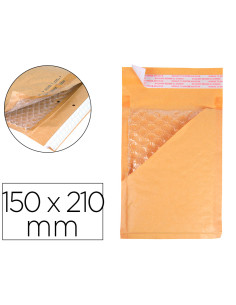 Sobre burbujas crema q-connect c/0 150 x 210 mm caja de 100