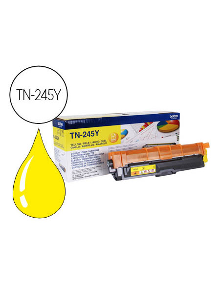 Toner brother tn-245y 2200 pag hl3140cw/3150cdw/3170cdw dcp9020cdw/mfc9140cdn 9330cdw/9340cdw amarillo