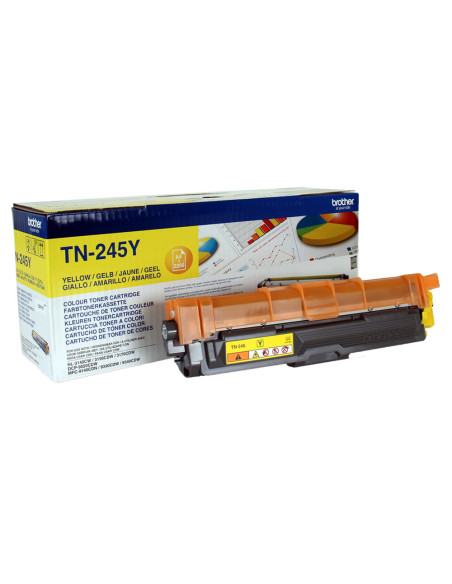 Toner brother tn-245y 2200 pag hl3140cw/3150cdw/3170cdw dcp9020cdw/mfc9140cdn 9330cdw/9340cdw amarillo