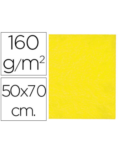 Fieltro liderpapel 50x70 cm amarillo 160 g/m2