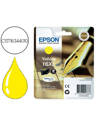 Ink-jet epson 16xl wf2010w wf2510wf wf2520nf wf2530wf wf2540wf amarillo 450 pag