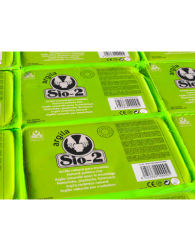 Arcilla argila sio-2 color blanco paquete de 1,5 kg