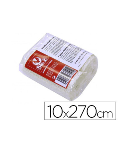 Vendas yeso sio-2 10x270 cm paquete de 2 rollos ideal paramascaras moldes y maquetas
