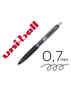 Boligrafo uni-ball signo 207e retractil 0,7 mm color negro