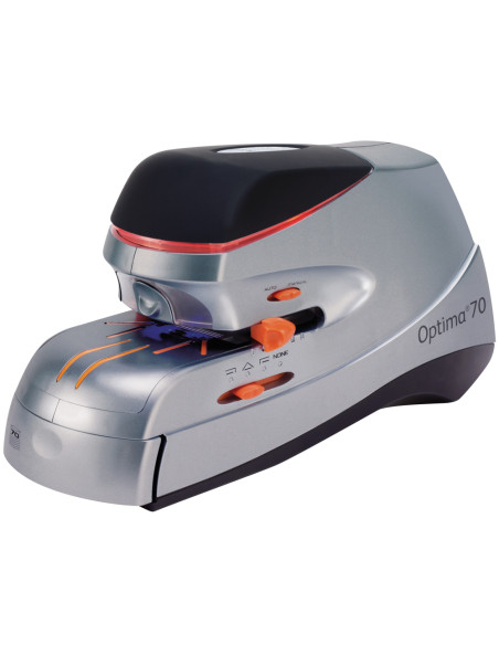 Grapadora rapid electrica optima 60 blanco/negro capacidad hasta 60 hojas