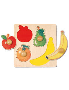 Puzle diset frutas 4 piezas 2