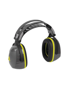 Casco antiruido deltaplus con orejeras ajustable en altura norma snr 30 db color gris-negro 2