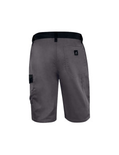 Pantalon de trabajo deltaplus bermuda cintura ajustable 5 bolsillo color gris talla xxl 2