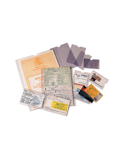Funda portadocumento esselte plastico transparente 140 micras tamaño 87x56 mm 2