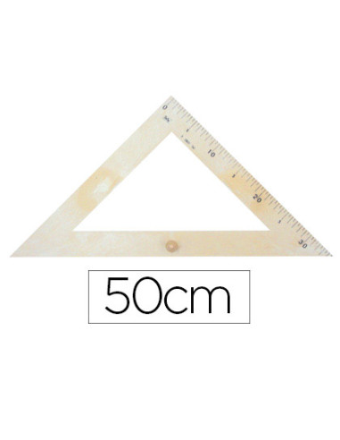 Escuadra para encerado faibo plastico imitacion madera 50 cm