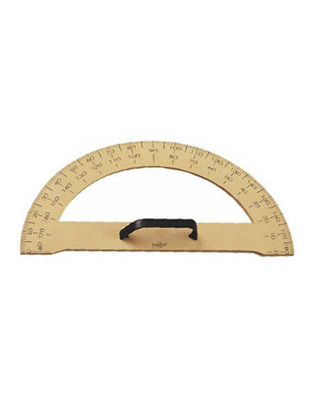 Semicirculo para encerado faibo de plastico imitacion madera 34 cm