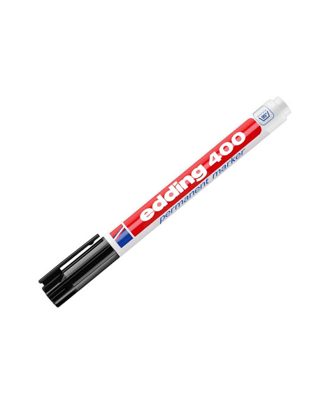 Rotulador edding marcador permanente 400 negro punta redonda 1 mm