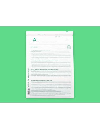 Libro liderpapel hojas de reclamaciones junta de andalucia din a4 25 juegos original + 2 copias