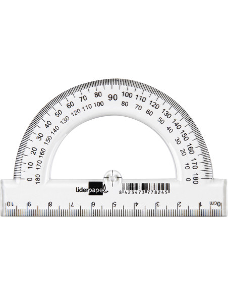 Semicirculo liderpapel 10 cm plastico