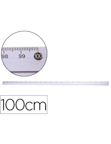 Regla q-connect metalica aluminio 100 cm