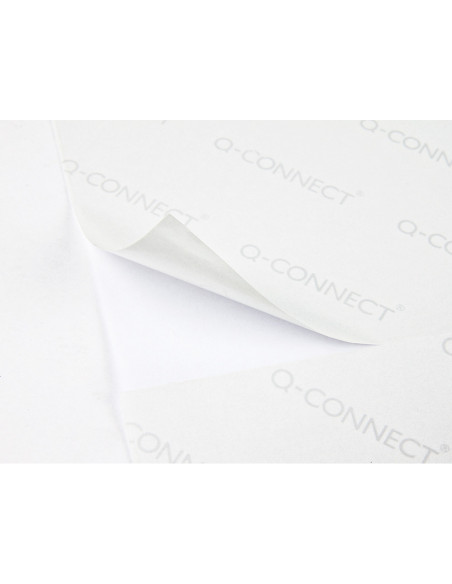Etiqueta adhesiva q-connect kf10648 tamaño 70x42 mm fotocopiadora laser ink-jet caja con 100 hojas din a4