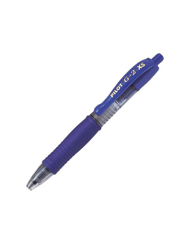 Boligrafo pilot g-2 pixie azul tinta gel retractil sujecion de caucho