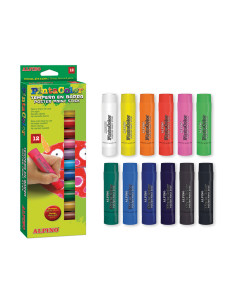 Tempera en barra alpino pintacolor caja de 12 colores surtidos 2