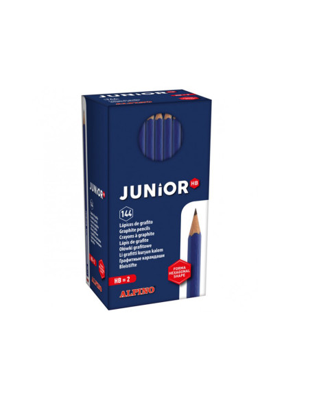 Lapices de grafito alpino junior caja de 144 unidades