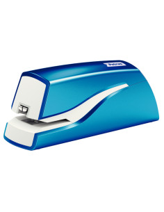 Grapadora petrus electrica e-310 wow azul metalizado capacidad 12 hojas usa grapa nº 10 2