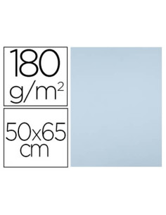 Cartulina liderpapel 50x65 cm 180g/m2 azul paquete de 25 hojas
