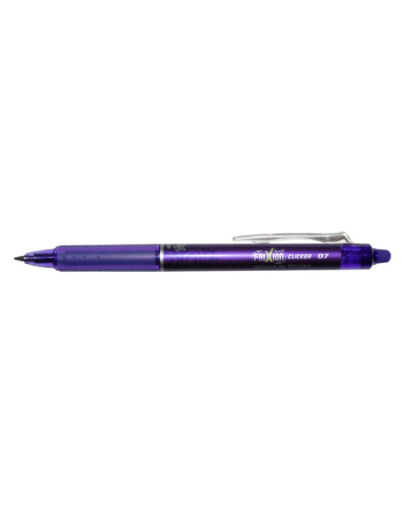 Boligrafo pilot frixion clicker borrable 0,7 mm color violeta