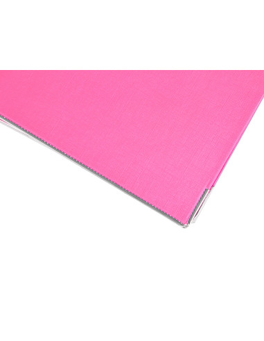 Archivador de palanca liderpapel a4 documenta forrado pvc con rado lomo 52 mm rosa compresor metalico