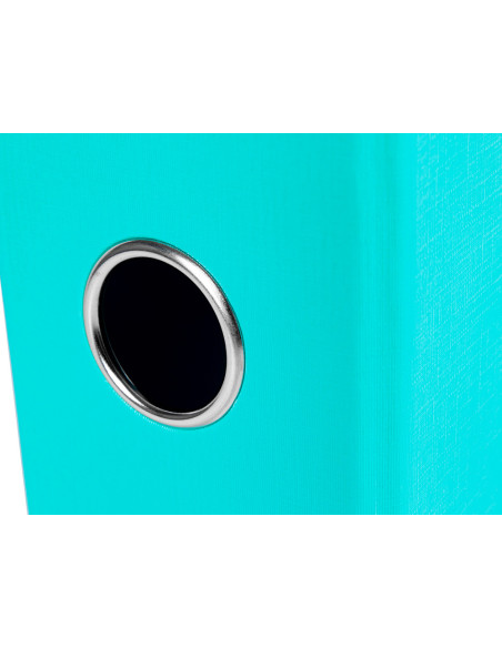 Archivador de palanca liderpapel folio documenta forrado pvc con rado lomo 75 mm verde claro compresor
