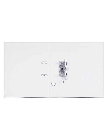 Archivador de palanca liderpapel folio documenta forrado pvc con rado lomo 52 mm blanco compresor metalico