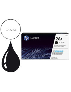 Toner hp 26a laserjet pro m402d/m402dn/m402dw/m402n/mfp m426dw/mfp m426fdn/mfp m426fdw negro 3100 paginas
