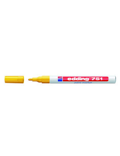 Rotulador edding punta fibra 751 amarillo punta redonda 1-2 mm 2