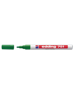 Rotulador edding punta fibra 751 verde punta redonda 1-2 mm 2