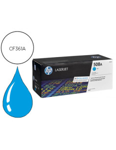 Toner hp 508a laserjet enterprise m552/553/577 cian 5.000 pag